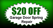 20% off garage door spring repair