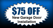 $75 off new garage door spring installation